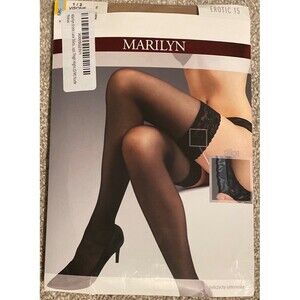 Marilyn Erotic 15 Nude Lace Top Thigh Highs Size S/M